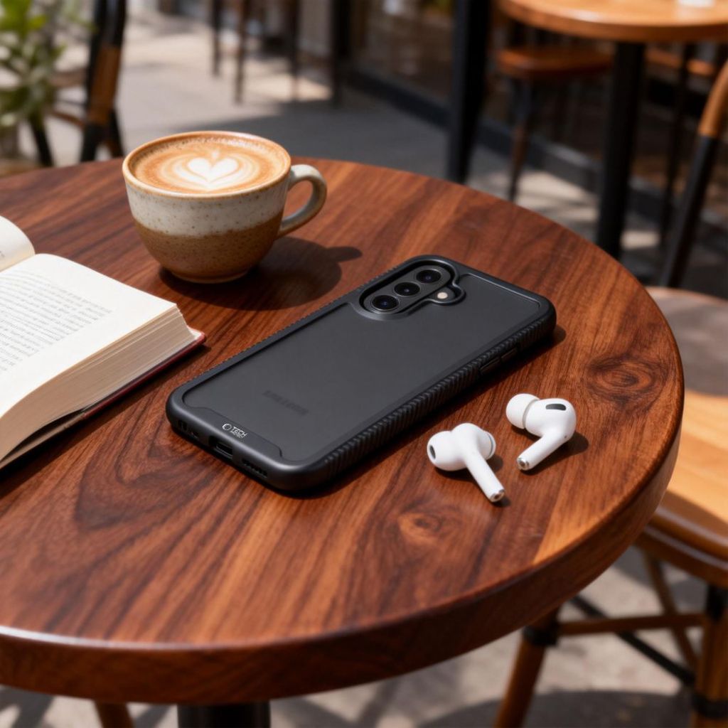 Tech-Protect Defense Cover til Samsung Galaxy A36/A56/A37 5G - Sort