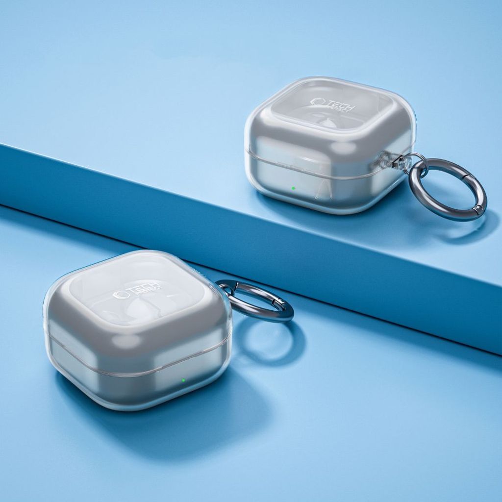 Tech-Protect FlexAir Skal till Samsung Galaxy Buds 4 / Buds 4 Pro - Transparent