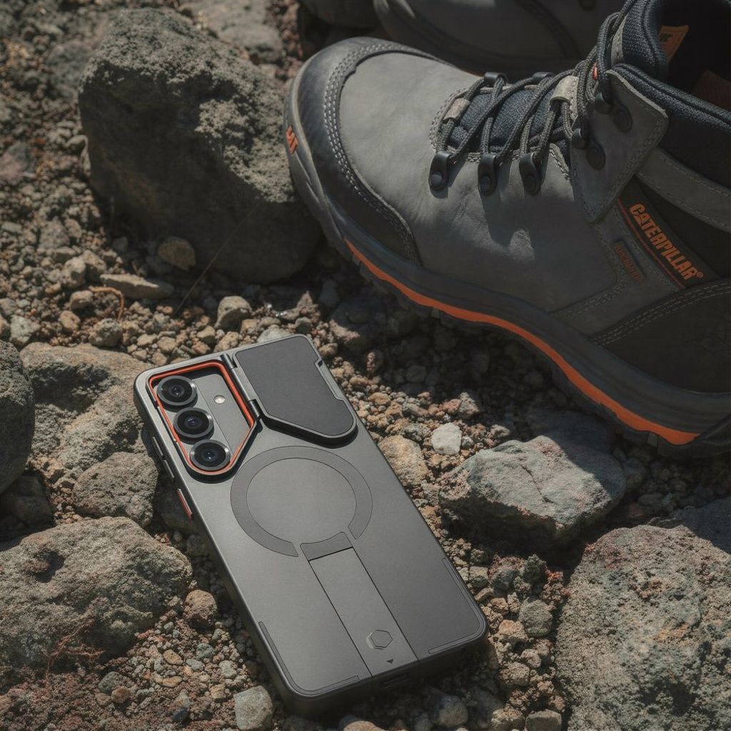 Tech-Protect Kevlar Aura MagSafe Skal till Samsung Galaxy S26 - Svart/Orange