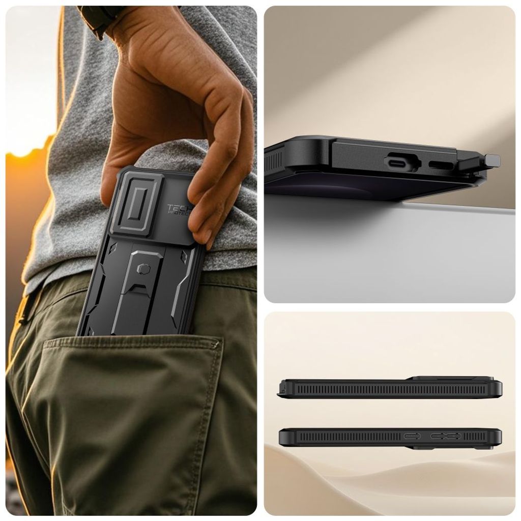 Tech-Protect Kevlar Cam+ Skal till Samsung Galaxy S26 Ultra - Svart