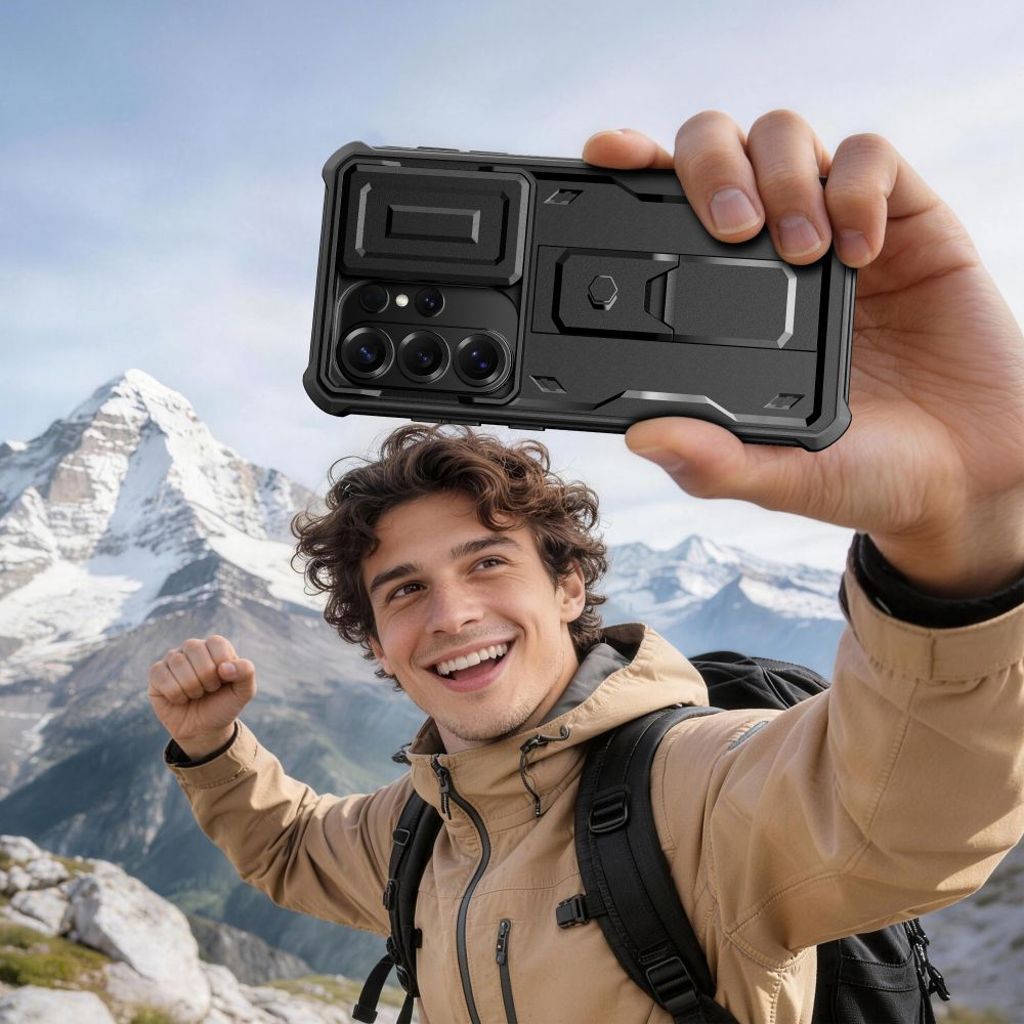 Tech-Protect Kevlar Cam+ Skal till Samsung Galaxy S26 Ultra - Svart