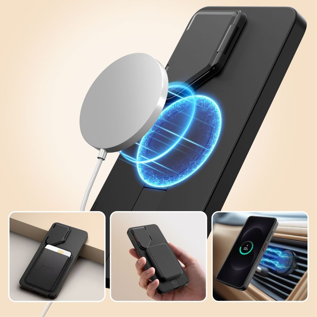 Tech-Protect Kevlar Aura MagSafe Skal Samsung Galaxy S26 Ultra - Svart/Orange