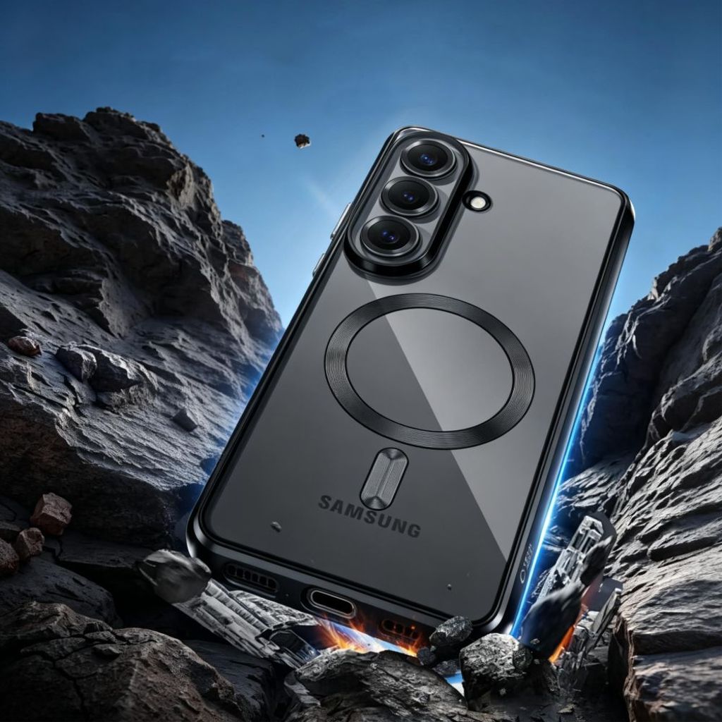 Tech-Protect MagFlex MagSafe Cover til Samsung Galaxy A57 5G  - Gennemsigtig/Sort