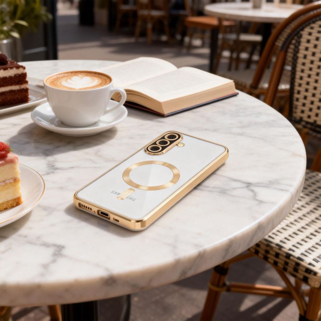 Tech-Protect MagFlex MagSafe Cover til Samsung Galaxy A57 5G  - Gennemsigtig/Guld