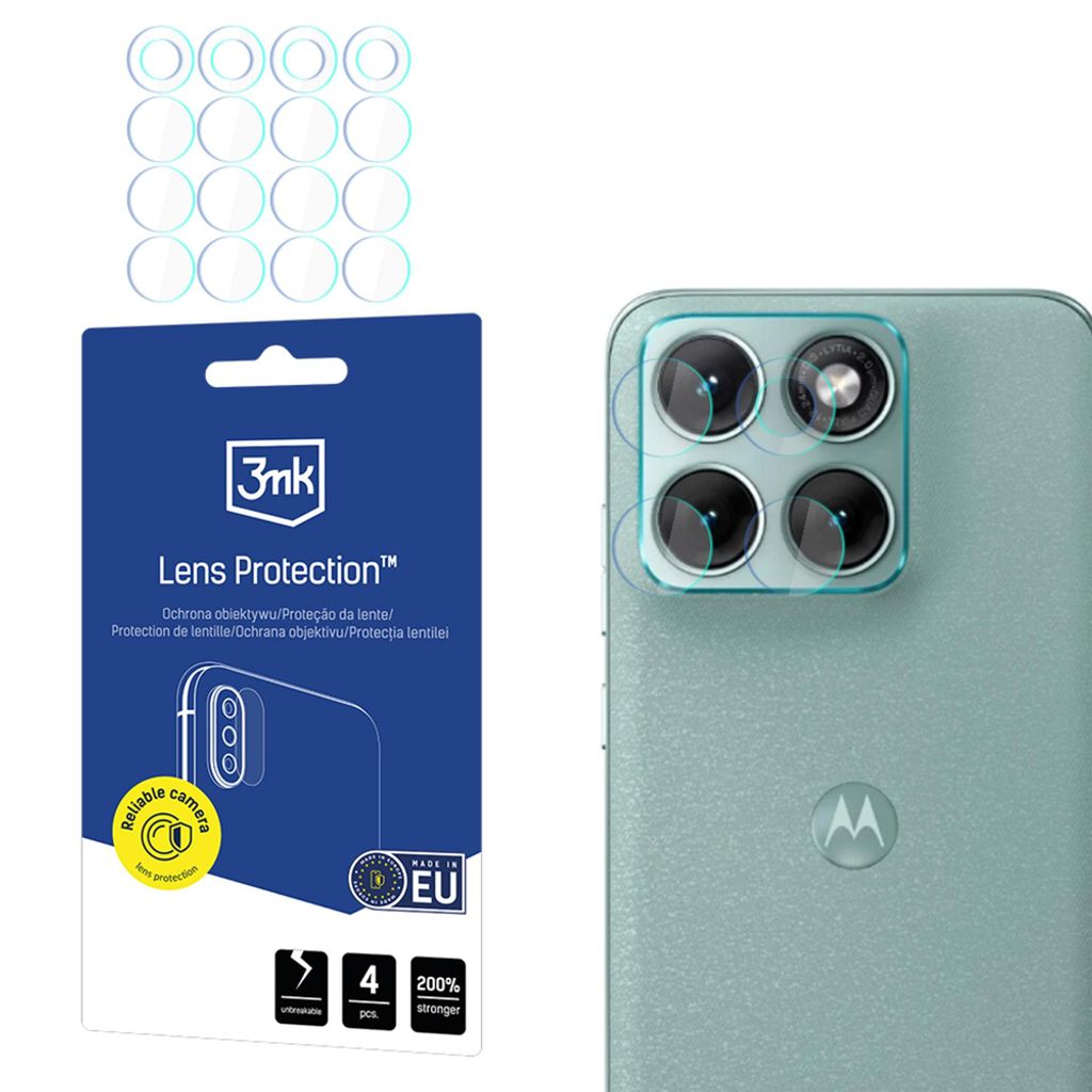 3mk Lens Protection Camera Glass Linsebeskytter till Motorola Edge 70 Fusion - Gjennomsiktig