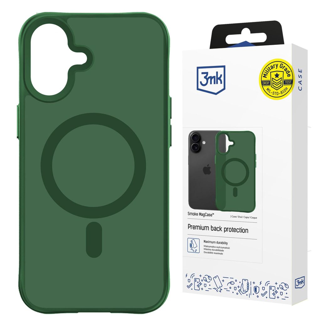 3mk Smoke MagSafe Cover till iPhone 17 - Grøn