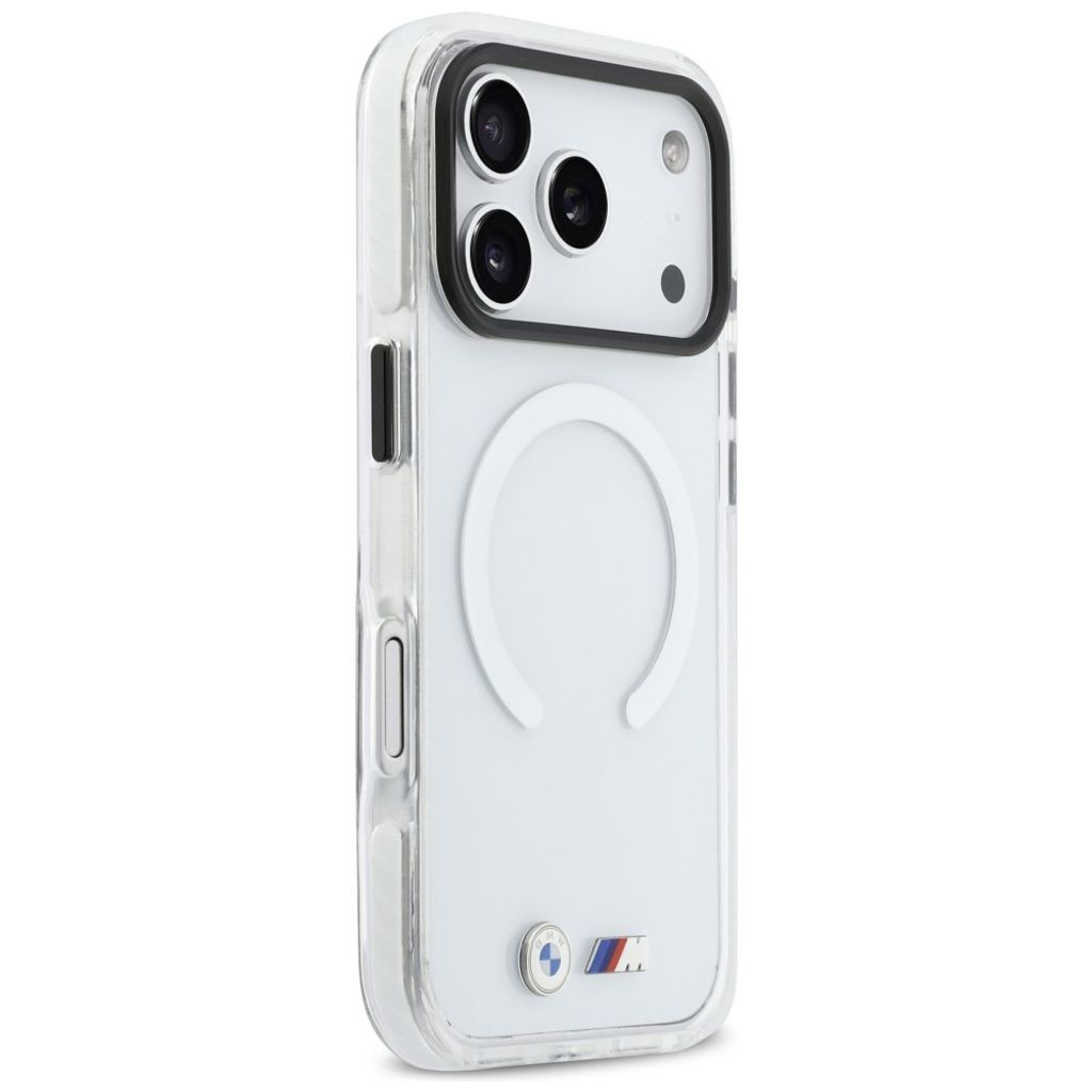 BMW M IML Shockproof Metal Logos MagSafe -kuori till iPhone 17 Pro - Läpinäkyvä