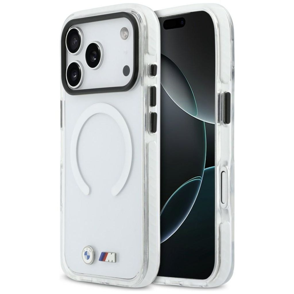 BMW M IML Shockproof Metal Logos MagSafe -kuori till iPhone 17 Pro - Läpinäkyvä