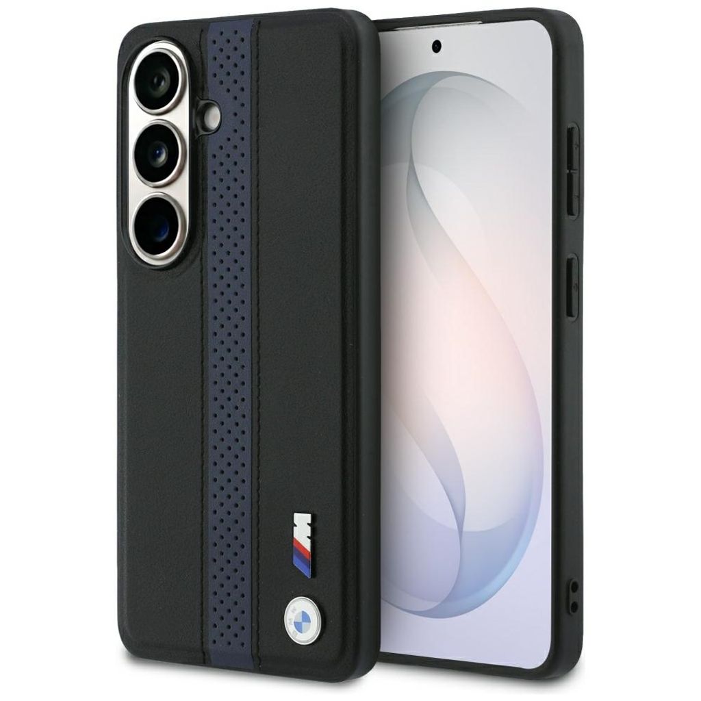 BMW Perforated Stripe Logo MagSafe Skal till Samsung Galaxy S26 - Blå