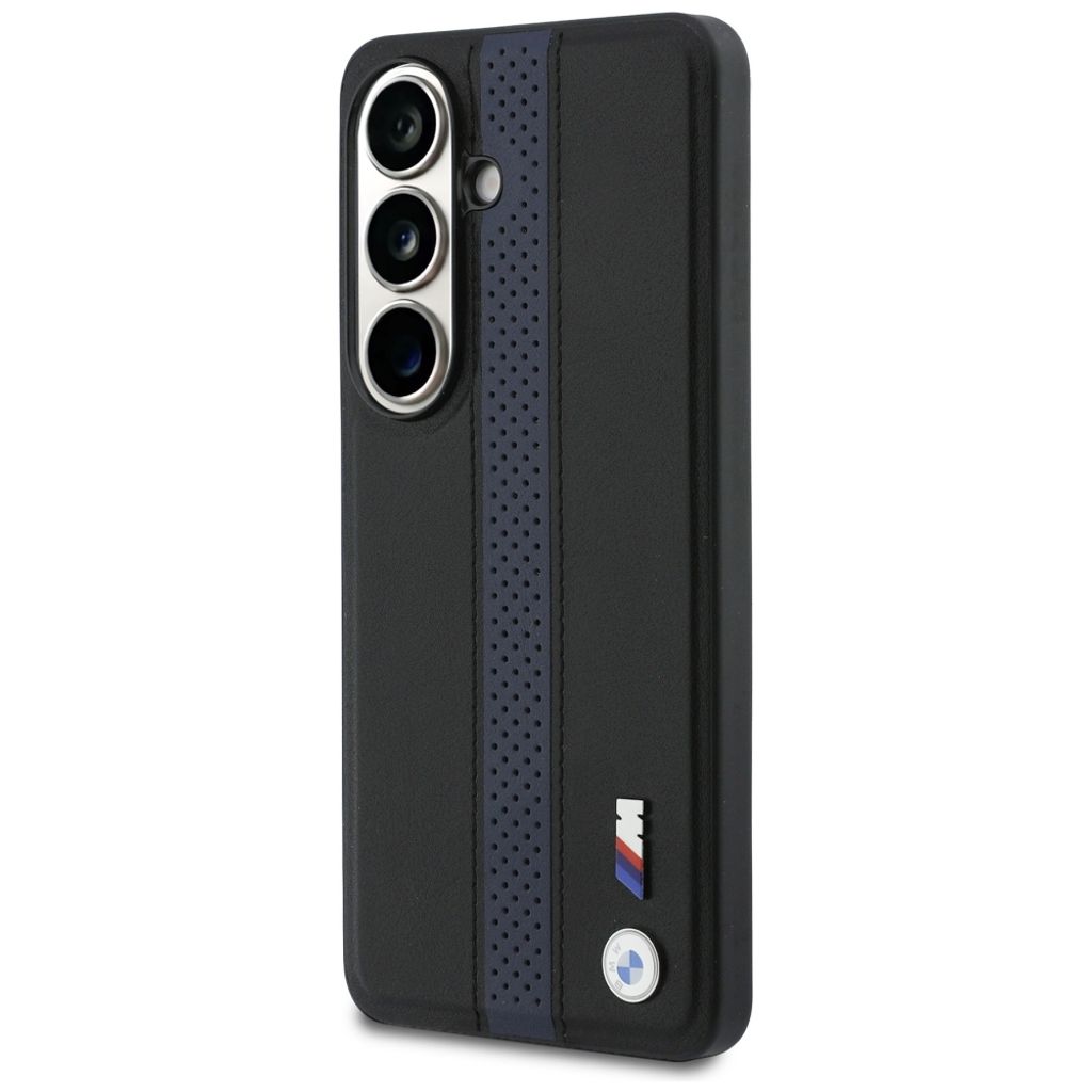 BMW Perforated Stripe Logo MagSafe Skal till Samsung Galaxy S26 - Blå