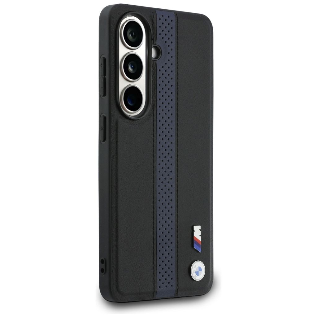 BMW Perforated Stripe Logo MagSafe Skal till Samsung Galaxy S26 - Blå