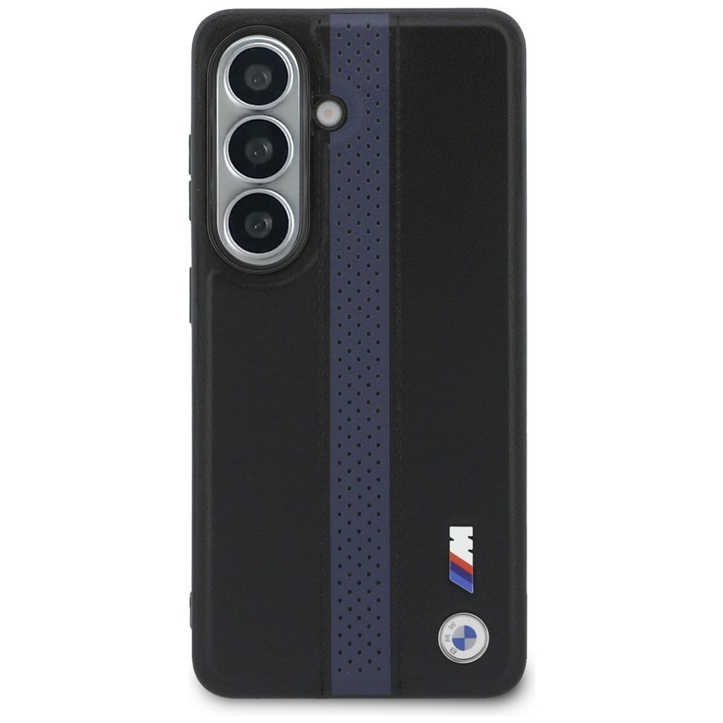 BMW Perforated Stripe Logo MagSafe Skal till Samsung Galaxy S26 - Blå
