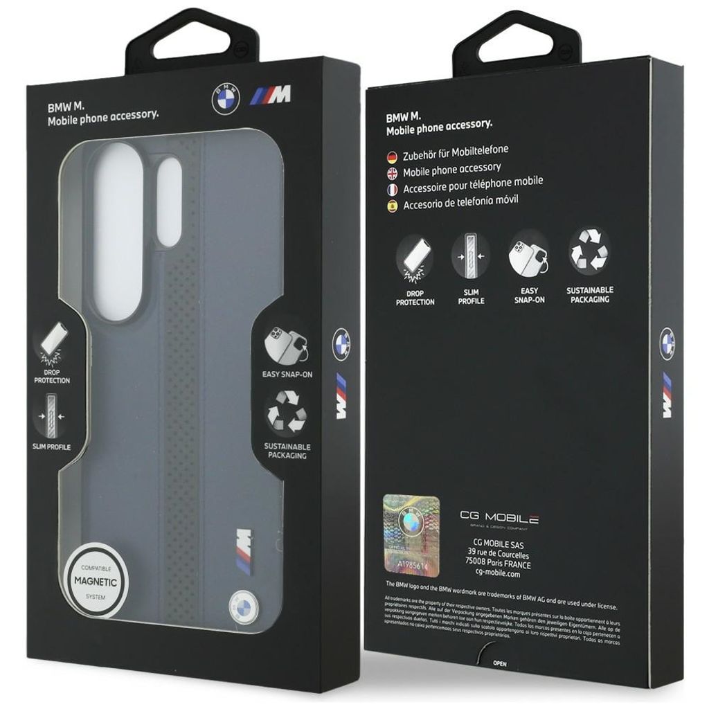 BMW Perforated Stripe Logo MagSafe Skal till Samsung Galaxy S26 Ultra - Marinblå