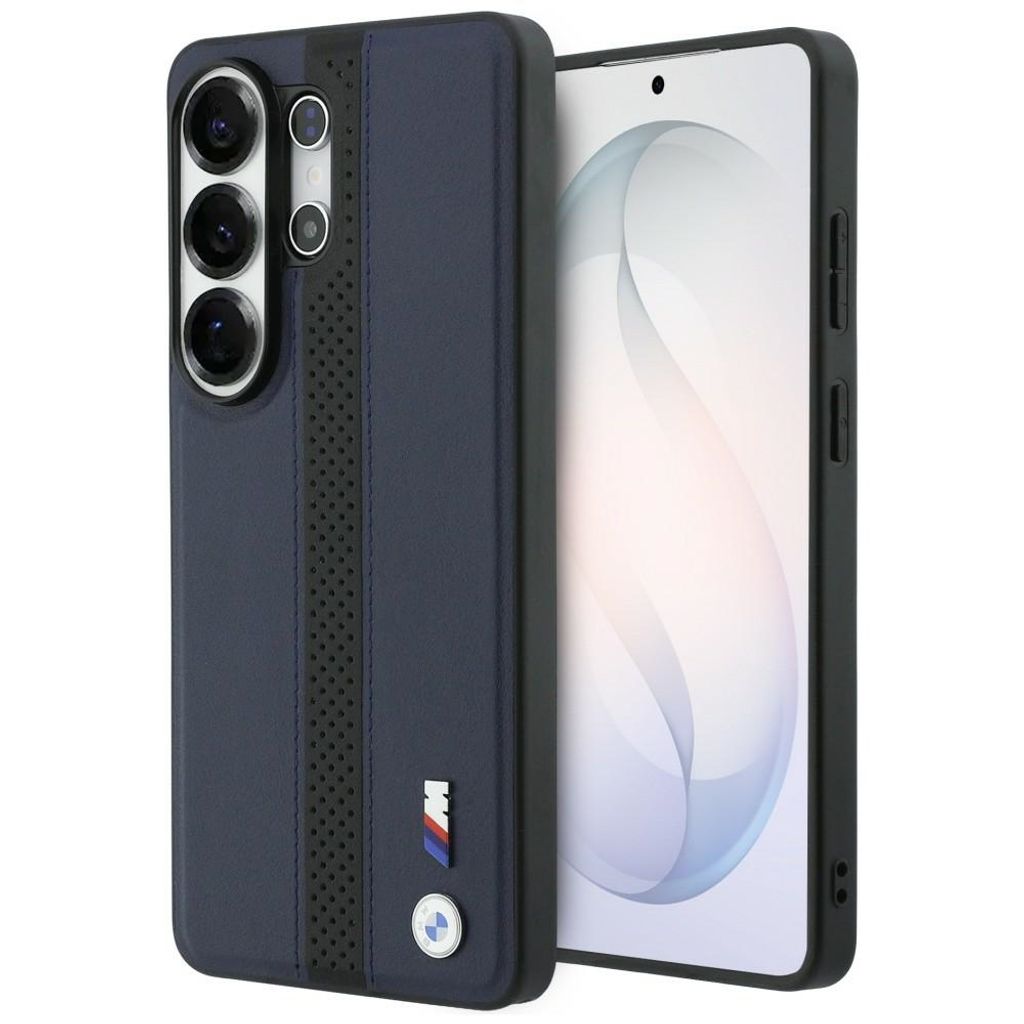 BMW Perforated Stripe Logo MagSafe Skal till Samsung Galaxy S26 Ultra - Marinblå