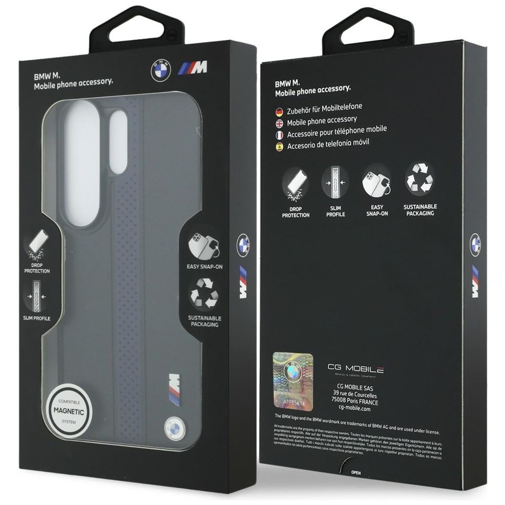 BMW Perforated Stripe Logo MagSafe Skal till Samsung Galaxy S26 Ultra - Blå