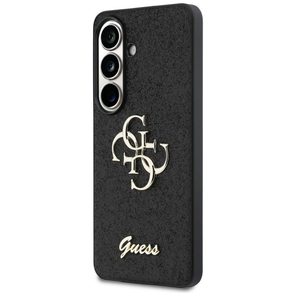 Guess Big 4G Logo Glitter Skal till Samsung Galaxy S26 - Svart