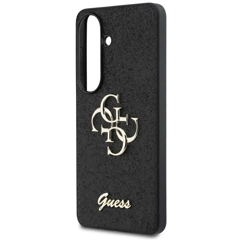 Guess Big 4G Logo Glitter Skal till Samsung Galaxy S26 - Svart