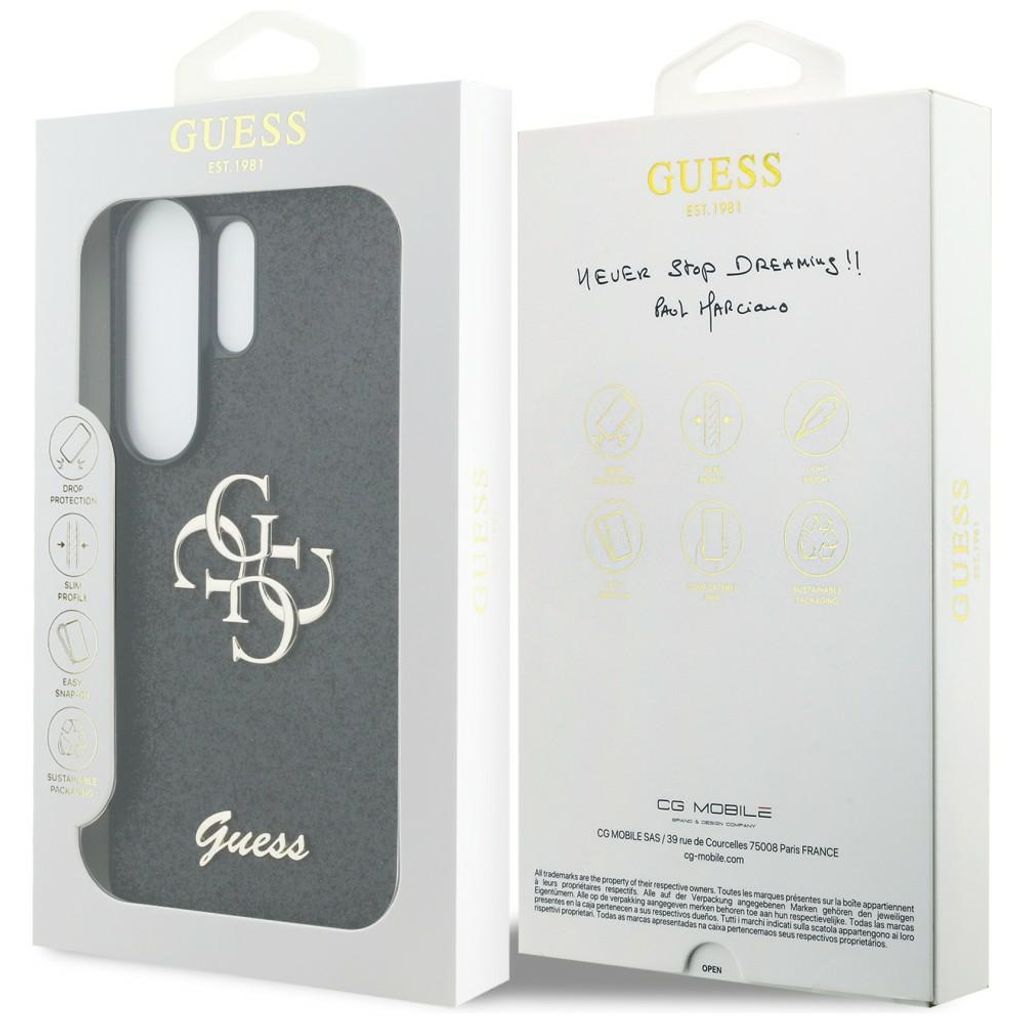 Guess Big 4G Logo Glitter Skal till Samsung Galaxy S26 Ultra - Svart