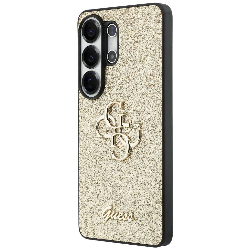 Guess Big 4G Logo Glitter Skal till Samsung Galaxy S26 Ultra - Guld