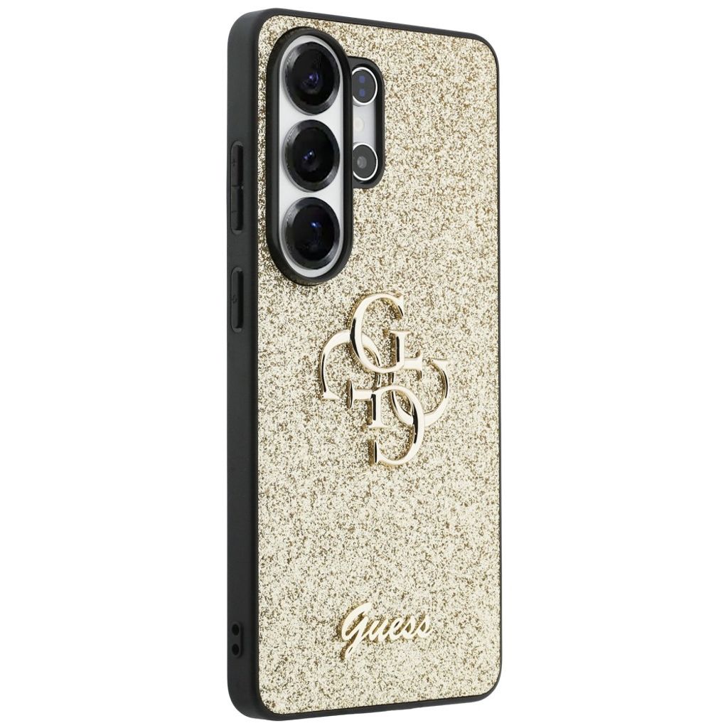 Guess Big 4G Logo Glitter Skal till Samsung Galaxy S26 Ultra - Guld