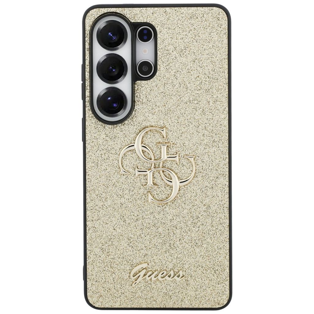 Guess Big 4G Logo Glitter Skal till Samsung Galaxy S26 Ultra - Guld