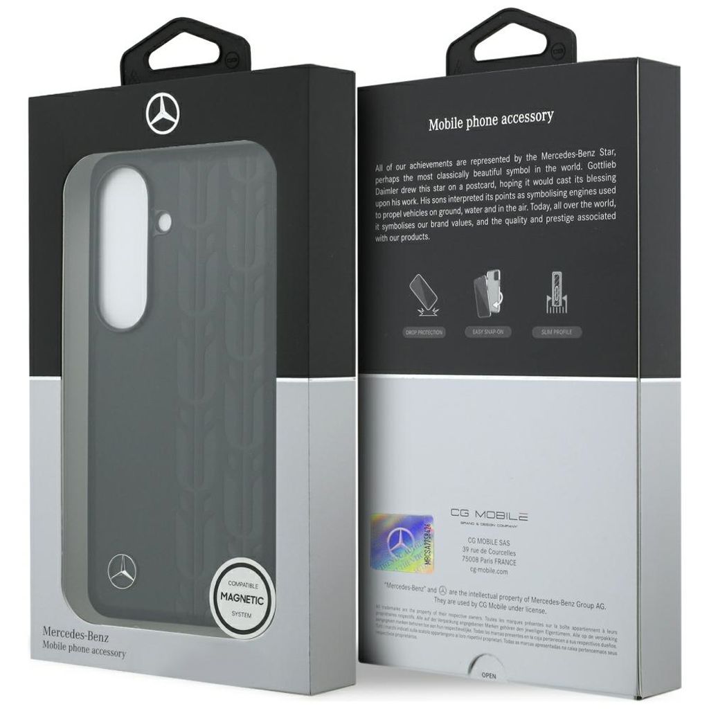 Mercedes Laurel Leaves MagSafe Skal till Samsung Galaxy S26 - Svart
