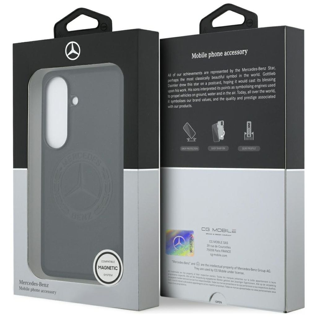 Mercedes Vintage Logo MagSafe Skal till Samsung Galaxy S26 - Svart