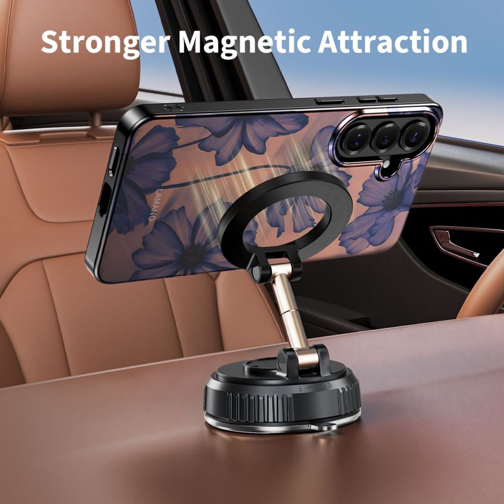 Tech-Protect Lamano MagSafe Skal till Samsung Galaxy S26 - Brun/Lila