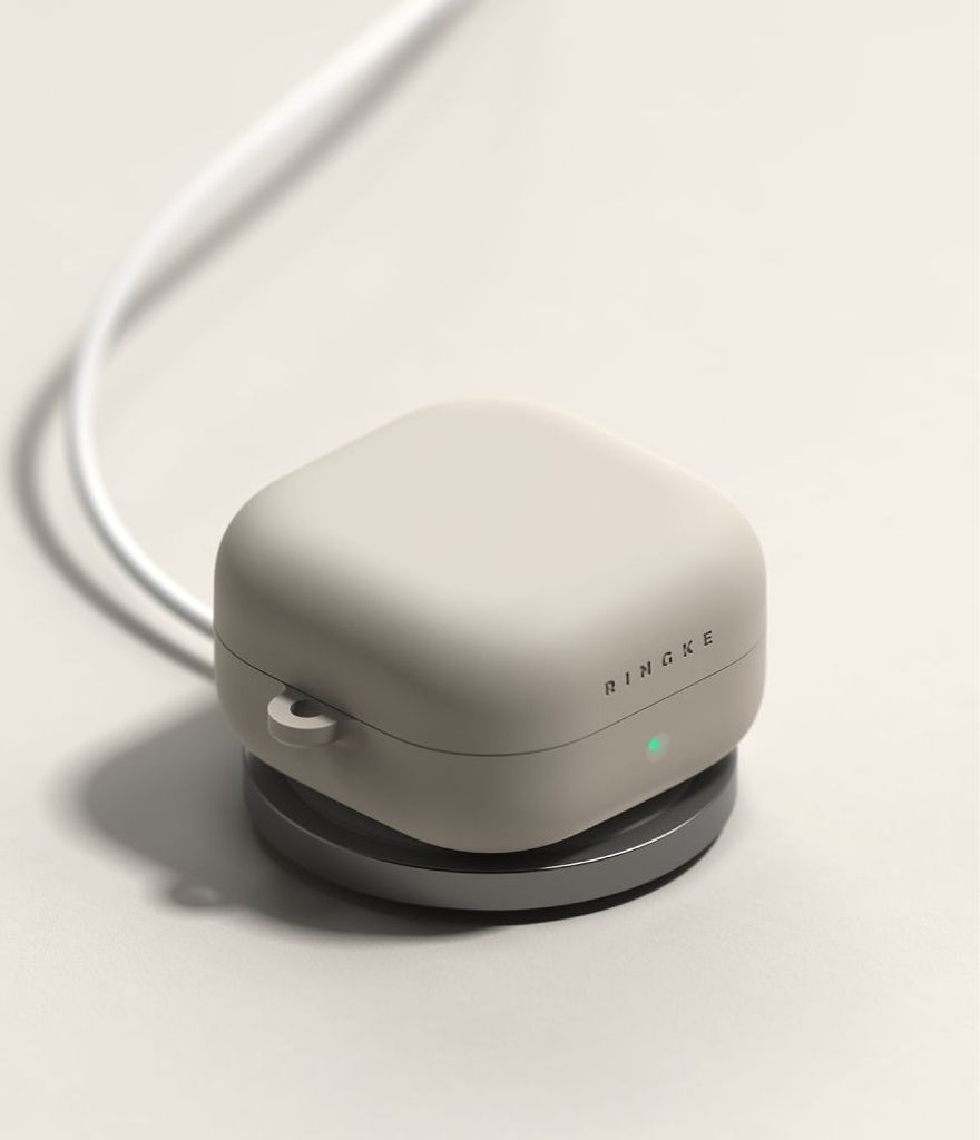 Ringke Silikonskal till Samsung Galaxy Buds 4 / 4 Pro - Beige