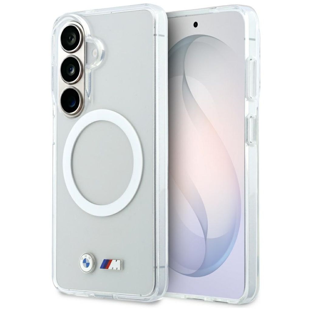 BMW Shockproof Metal Logo MagSafe Skal till Samsung Galaxy S26 - Transparent
