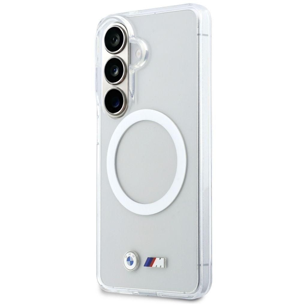 BMW Shockproof Metal Logo MagSafe Skal till Samsung Galaxy S26 - Transparent