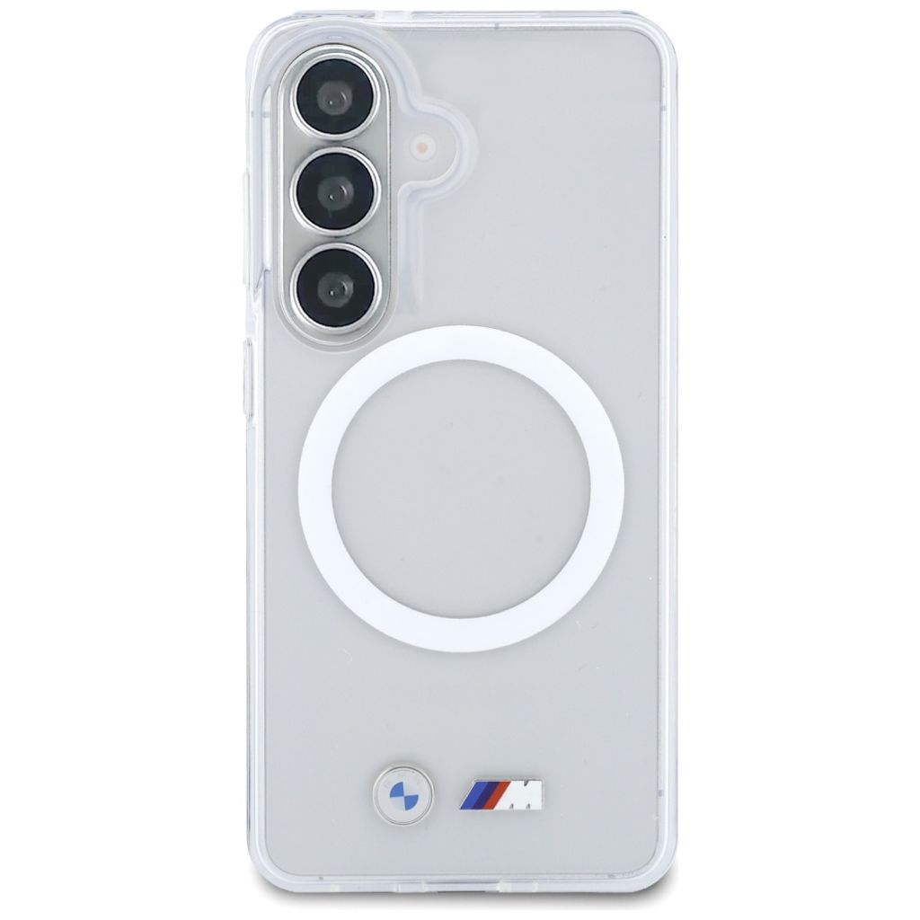BMW Shockproof Metal Logo MagSafe Skal till Samsung Galaxy S26 - Transparent