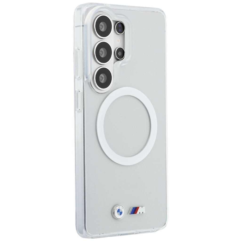 BMW Shockproof Metal Logo MagSafe Skal Samsung Galaxy S26 Ultra - Transparent