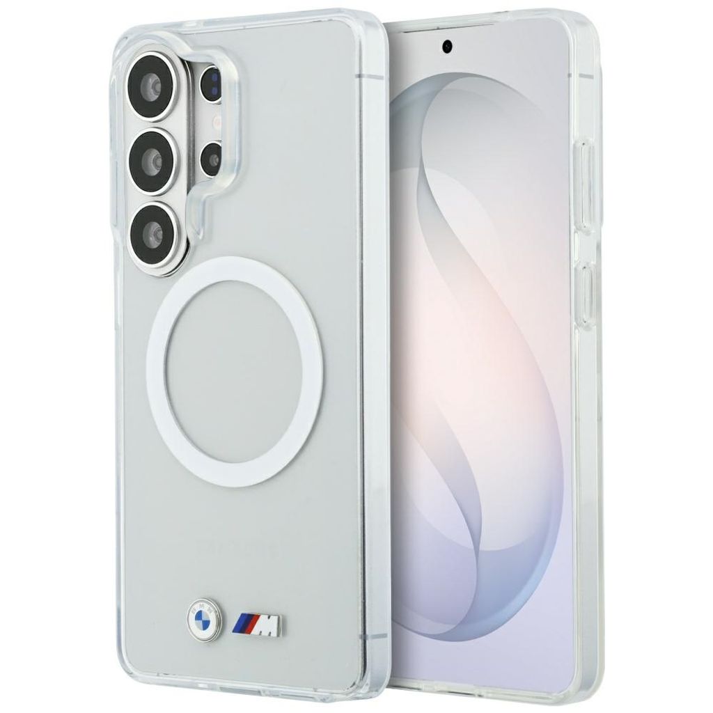 BMW Shockproof Metal Logo MagSafe Skal Samsung Galaxy S26 Ultra - Transparent