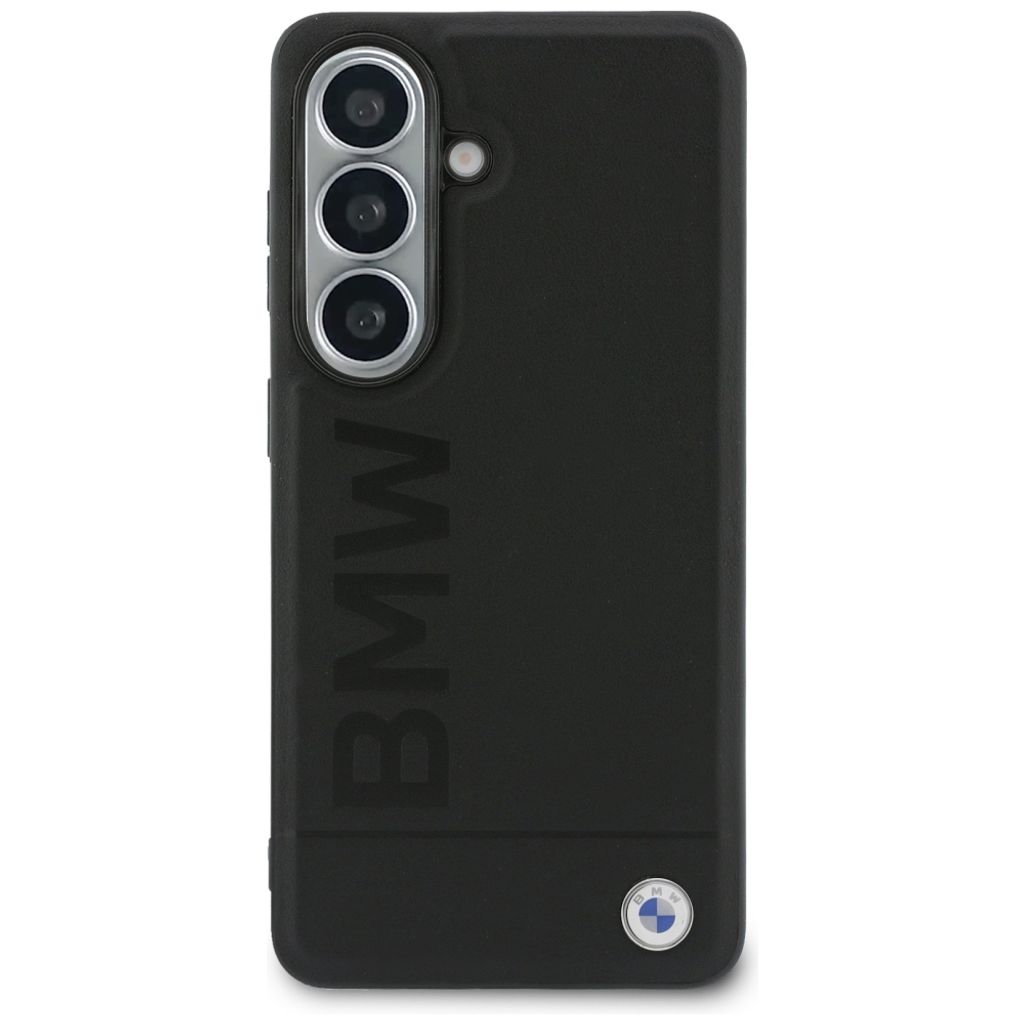 BMW Leather Hot Stamp MagSafe Skal till Samsung Galaxy S26 Plus - Svart