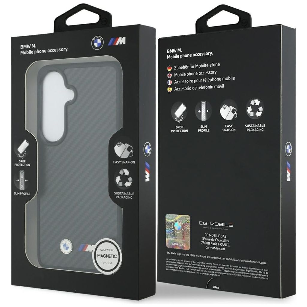 BMW M Kevlar Logo MagSafe Skal till Samsung Galaxy S26 - Svart