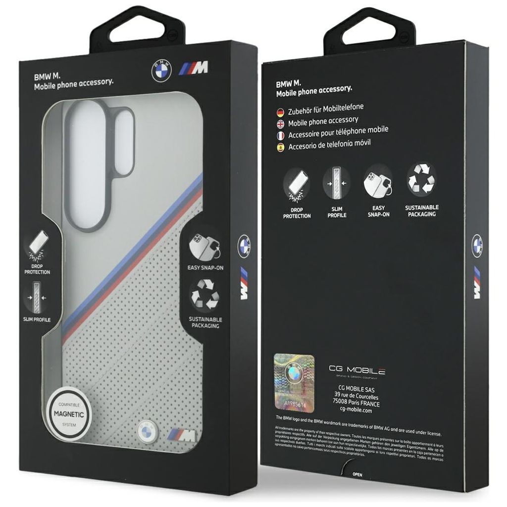 BMW Tricolor Metal Logo MagSafe Skal till Samsung Galaxy S26 Ultra - Grå