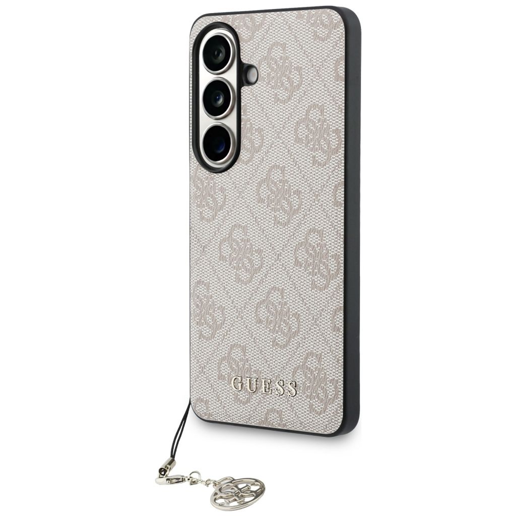 Guess 4G Classic Logo Charm MagSafe Skal till Samsung Galaxy S26 - Rosa