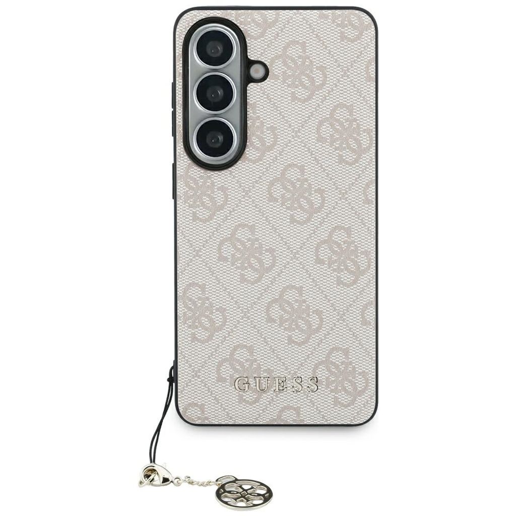 Guess 4G Classic Logo Charm MagSafe Skal till Samsung Galaxy S26 - Rosa