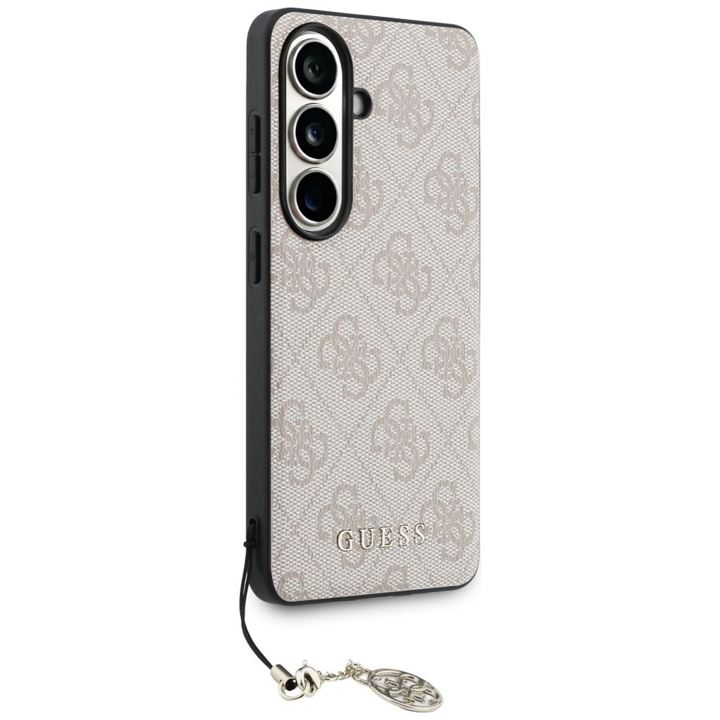 Guess 4G Classic Logo Charm MagSafe Skal till Samsung Galaxy S26 - Rosa