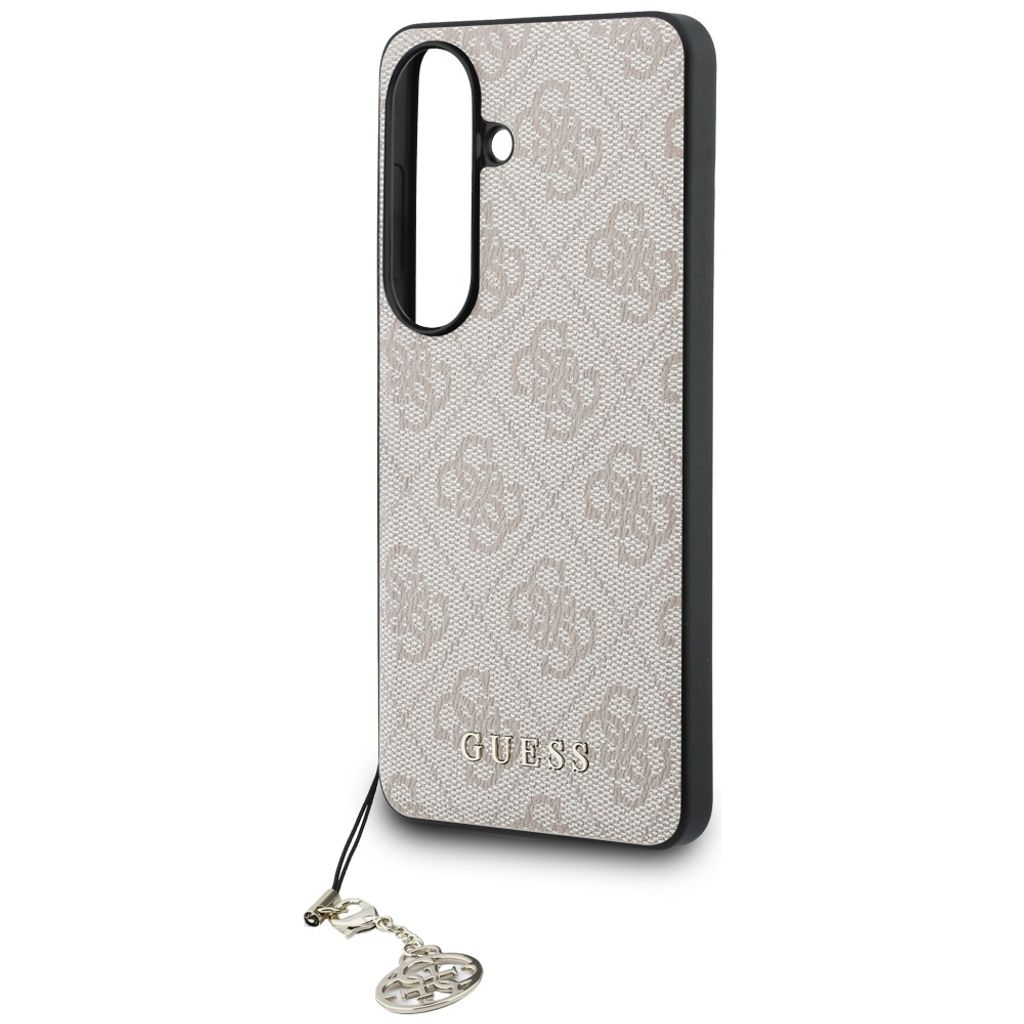 Guess 4G Classic Logo Charm MagSafe Skal till Samsung Galaxy S26 - Rosa