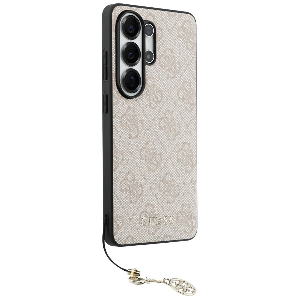 Guess 4G Classic Logo Charm MagSafe Skal till Samsung Galaxy S26 Ultra - Rosa