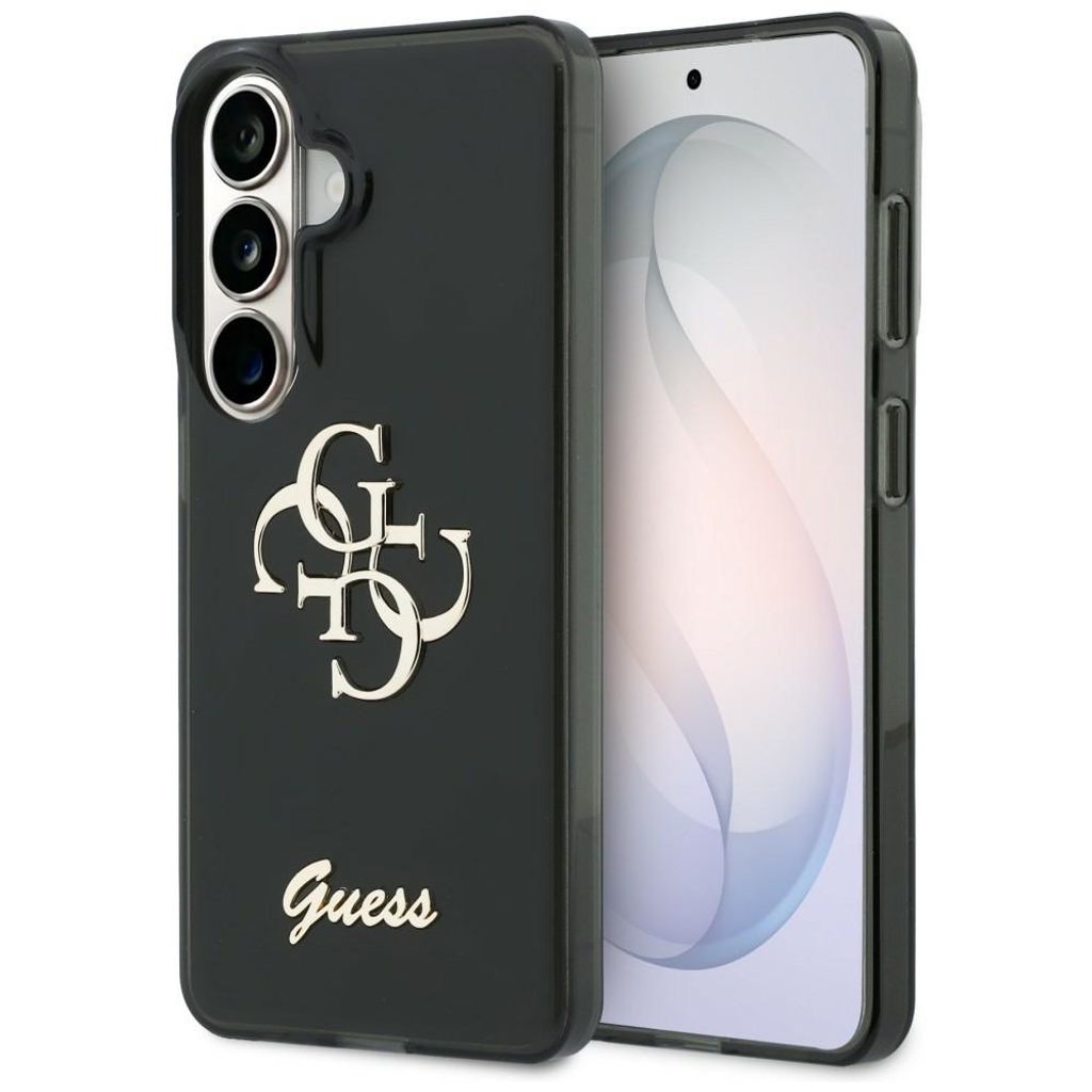 Guess 4G Script Metal Skal till Samsung Galaxy S26 - Svart