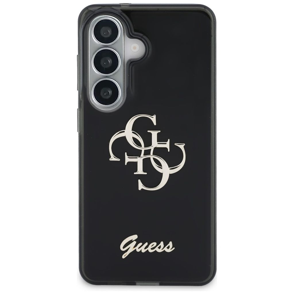 Guess 4G Script Metal Skal till Samsung Galaxy S26 - Svart