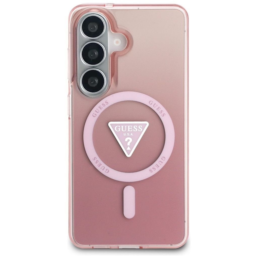 Guess Gradient Triangle MagSafe Skal till Samsung Galaxy S26 - Rosa