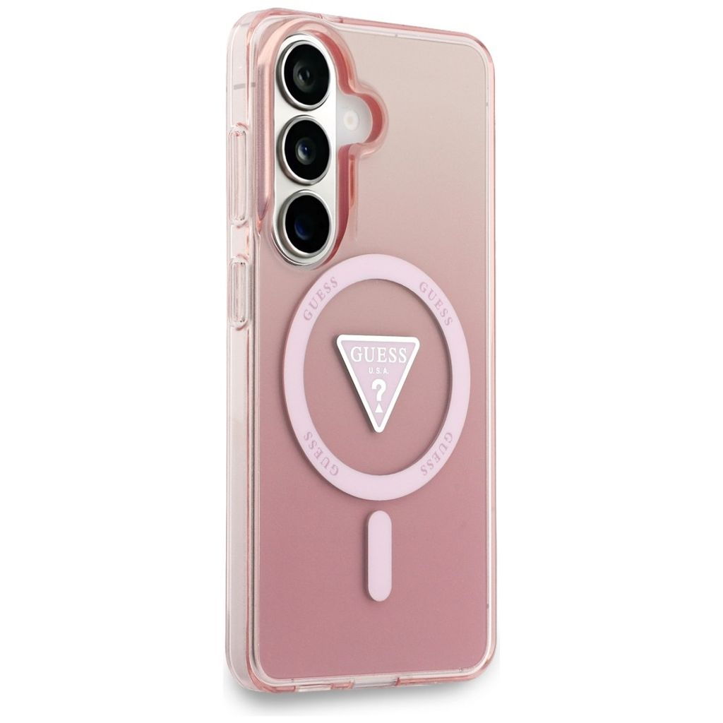 Guess Gradient Triangle MagSafe Skal till Samsung Galaxy S26 - Rosa