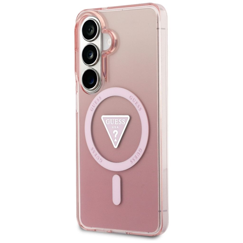 Guess Gradient Triangle MagSafe Skal till Samsung Galaxy S26 - Rosa