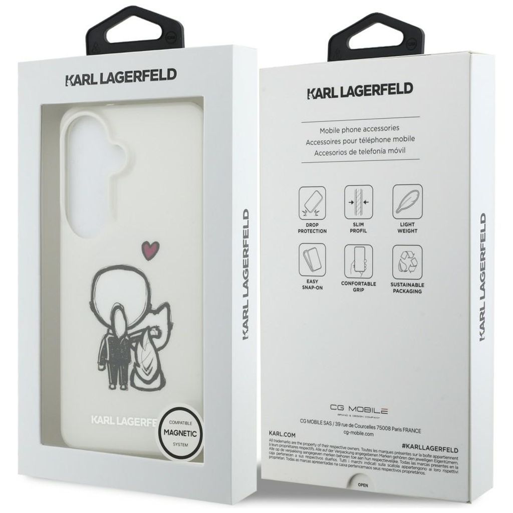 Karl Lagerfeld Karl & Choupette MagSafe Skal Samsung Galaxy S26 - Transparent
