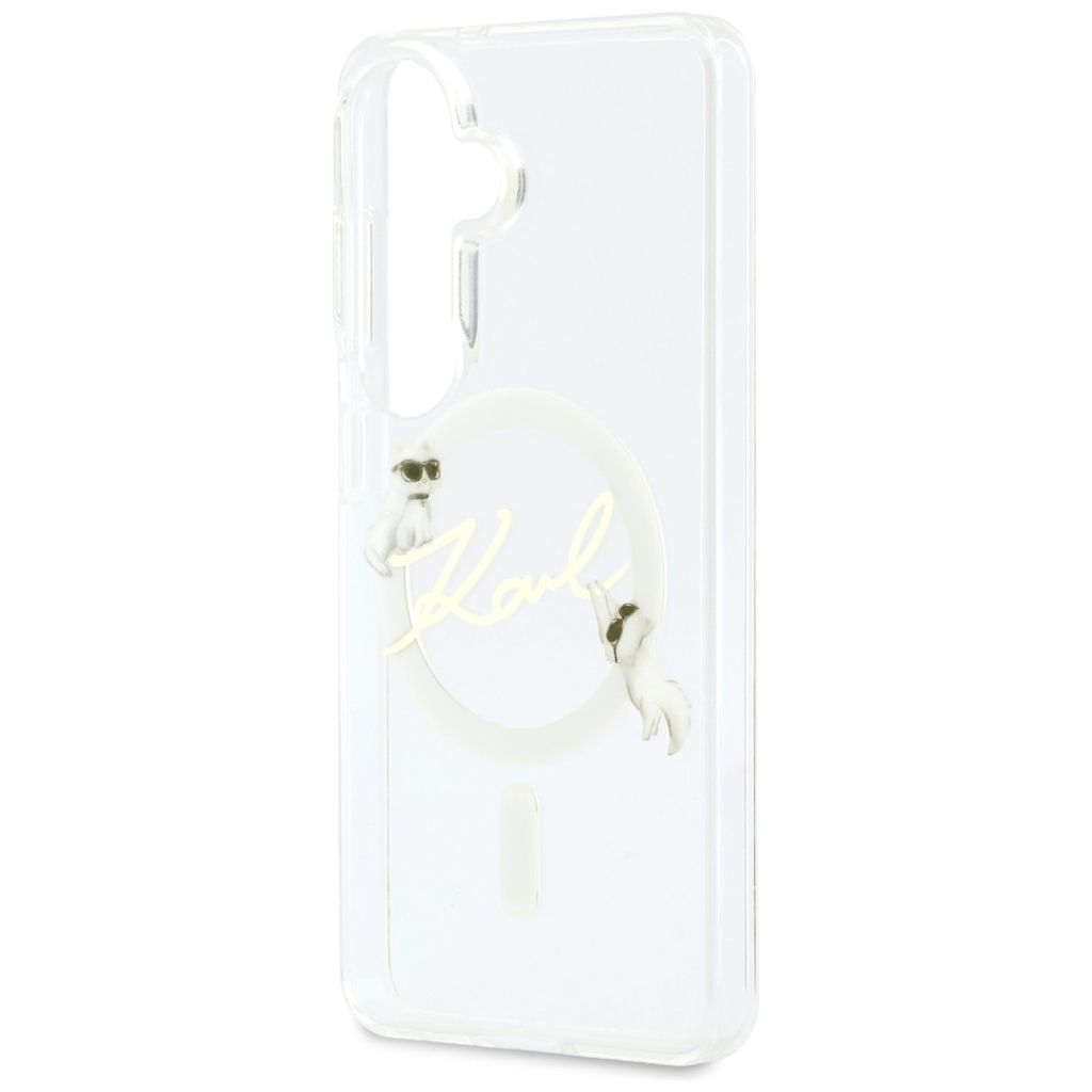 Karl Lagerfeld KC Script MagSafe Skal till Samsung Galaxy S26 Plus - Transparent