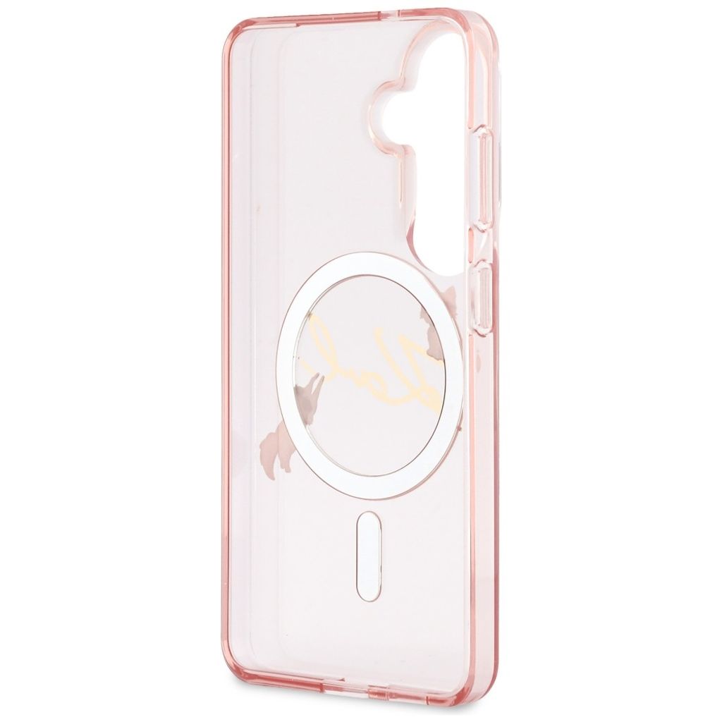 Karl Lagerfeld KC Script MagSafe Skal till Samsung Galaxy S26 - Rosa